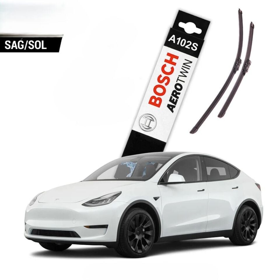 Bosch Aerotwin Çiftli Silecek Takımı – AeroBlade Teknolojisi ( Tesla Model Y 2019-2024 )