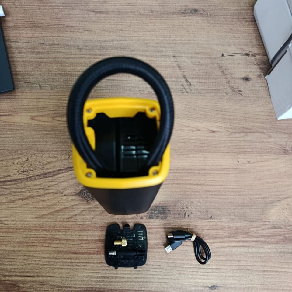 Kablosuz Akıllı Lastik Şişirme Pompası | Dijital Basınç Ölçerli Taşınabilir Mini Kompresör