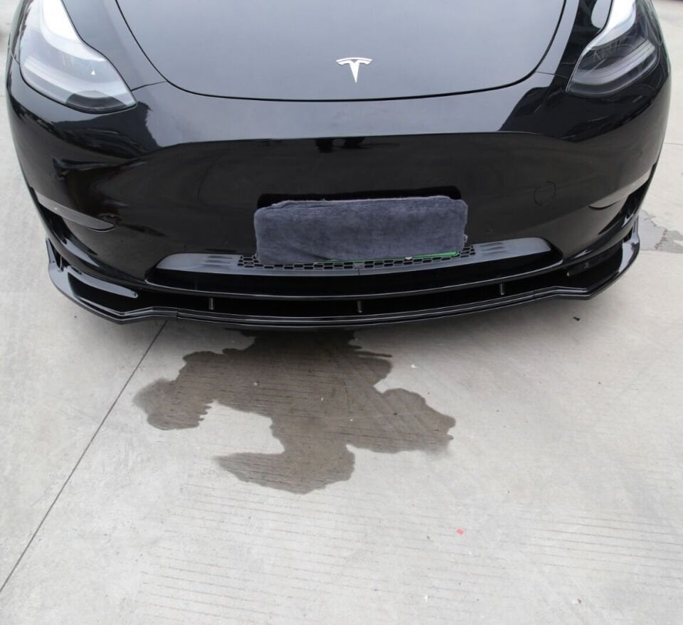 Tesla Model Y 2019-2024 Ön Tampon Lip (Parlak Siyah)