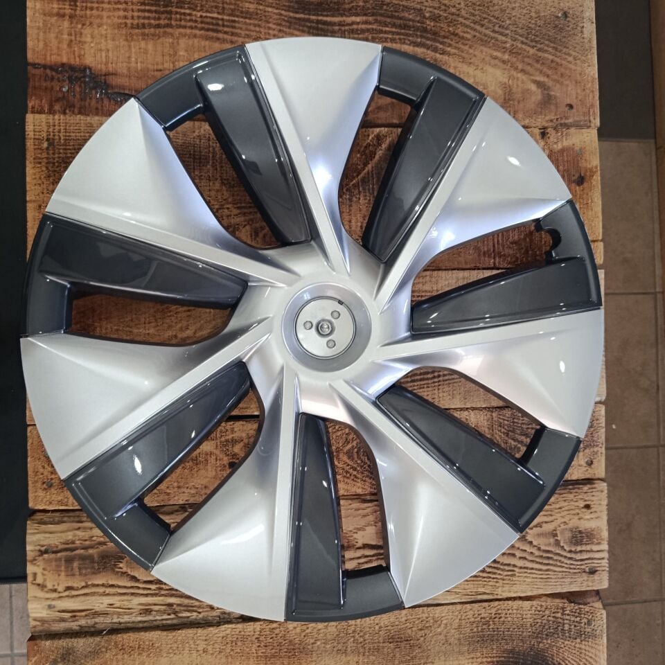 Tesla Model Y Legacy 2019-2025 Orijinal Versiyon Jant Kapağı 19 İnç Gümüş (4'lü Set)