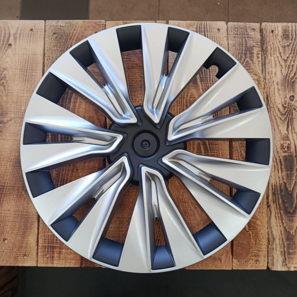 Tesla Model Y Legacy 2019-2025 Pro Helix Jant Kapağı 19 İnç Gümüş  (4'lü Set)