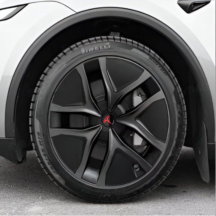Tesla Model Y Juniper 2025- / Arachnid Jant Kapağı 19 İnç Siyah-Gri  (4'lü Set)