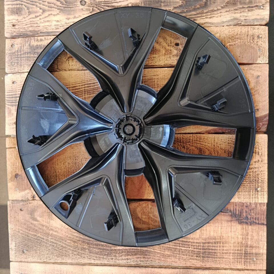Tesla Model Y Juniper 2025- / Arachnid Jant Kapağı 19 İnç Siyah-Gri  (4'lü Set)