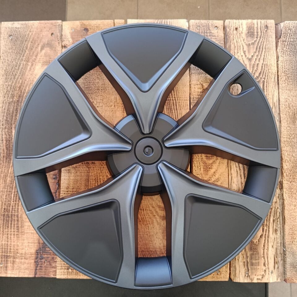 Tesla Model Y Juniper 2025- / Arachnid Jant Kapağı 19 İnç Siyah-Gri  (4'lü Set)