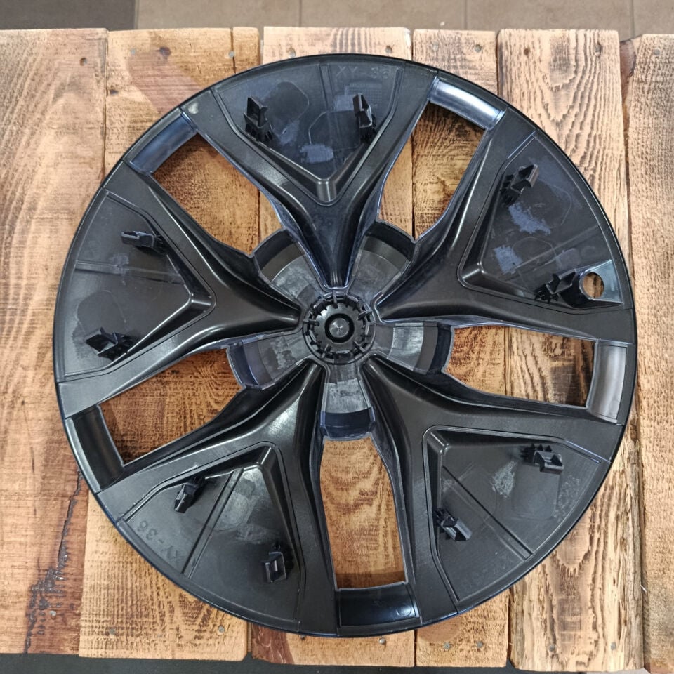 Tesla Model Y Juniper 2025- / Arachnid Jant Kapağı 19 İnç Siyah-Gümüş  (4'lü Set)
