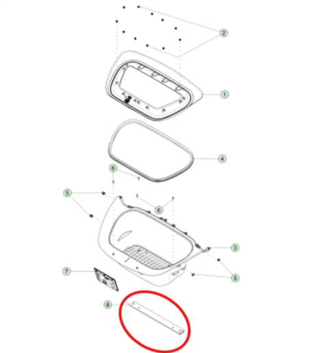 Tesla Model Y 2019-2024 Ön Bagaj Altı Panel Güçlendirme Aleminyum Braketi  İthal (Yan Sanayi)