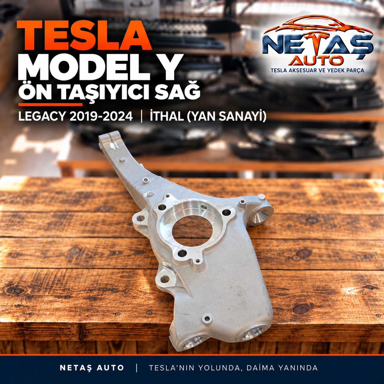 Tesla Model Y Legacy 2019-2024 Ön Taşıyıcı Sağ İthal (Yan Sanayi)