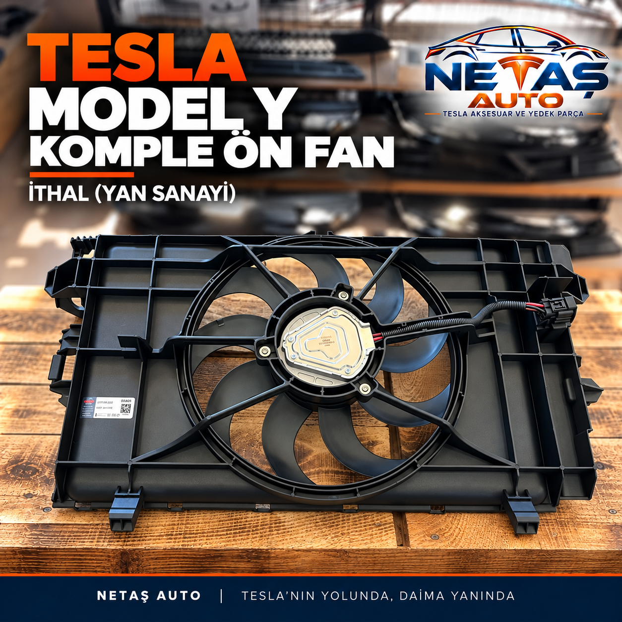 Tesla Model Y Komple Ön Fan İthal (Yan Sanayi)