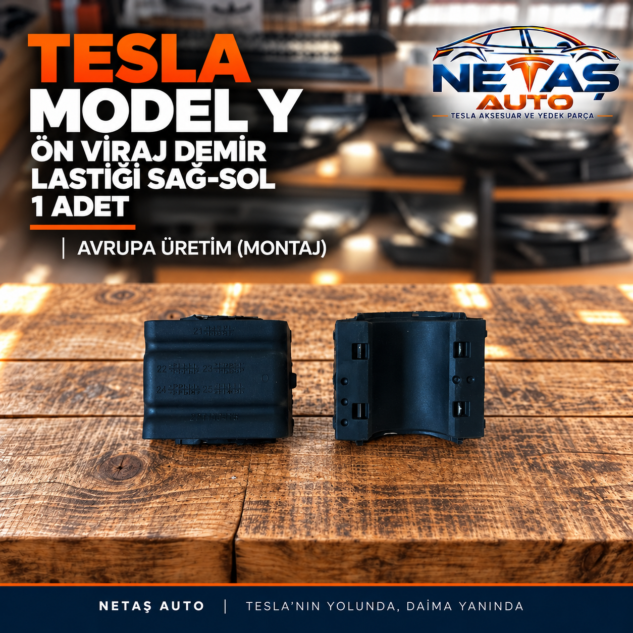 Tesla Model Y Ön Viraj Demir Lastiği Sağ-Sol 1 Adet Avrupa Üretim