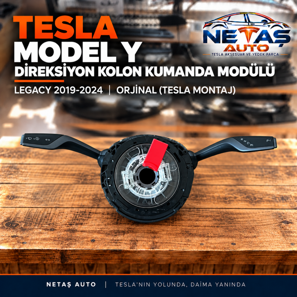 Tesla Model Y Legacy 2019-2024 Direksiyon Kolon Kumanda Modülü Orjinal (Tesla)
