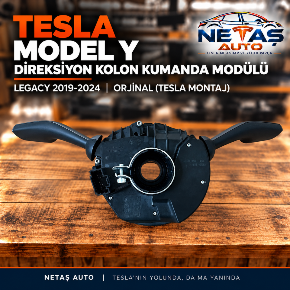 Tesla Model Y Legacy 2019-2024 Direksiyon Kolon Kumanda Modülü Orjinal (Tesla)