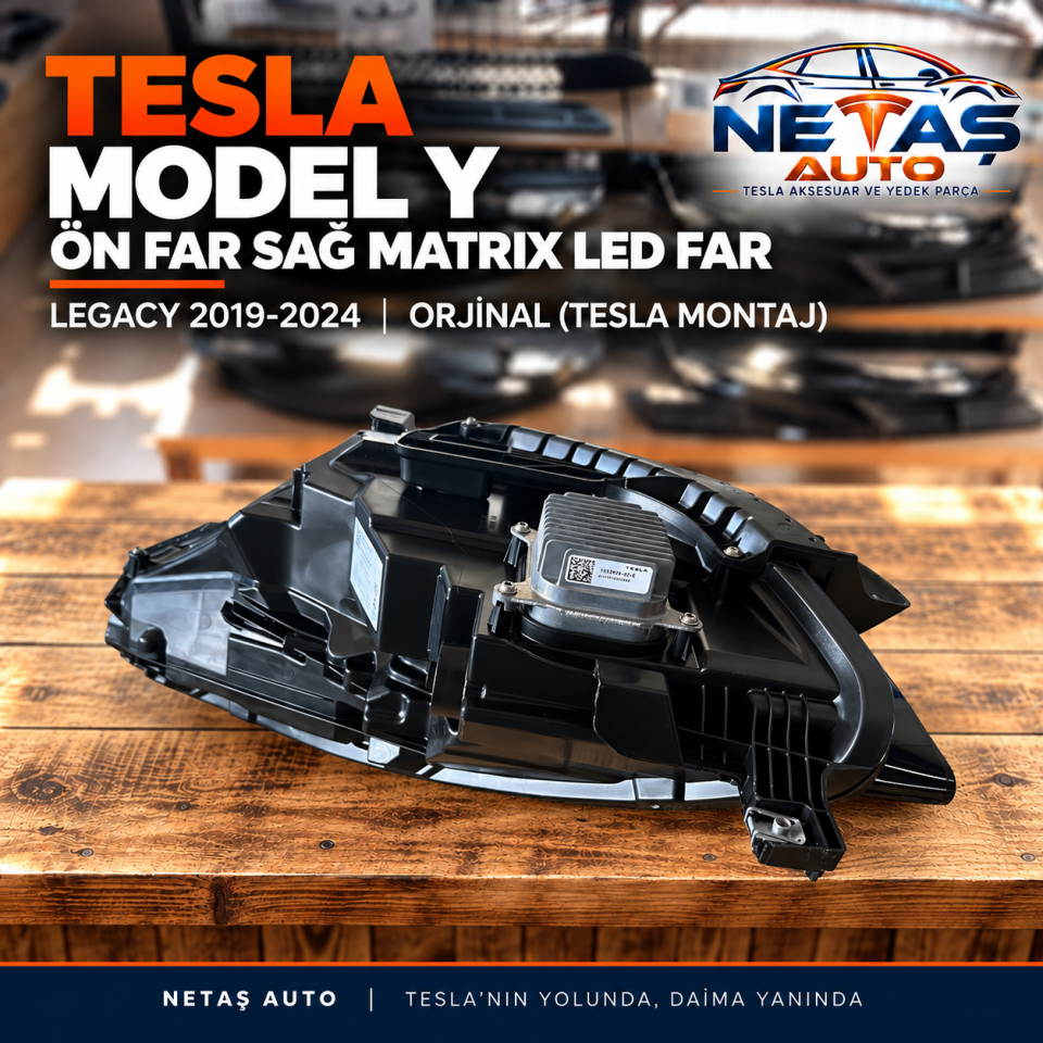 Tesla Model Y Legacy 2019-2024 Ön Far Sağ Matrix LED Far Orjinal (Tesla)